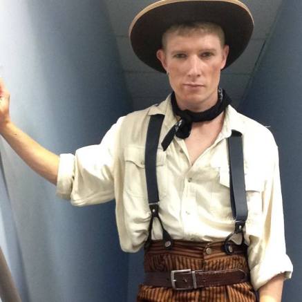 Swinging in for Will Parker in "Oklahoma"